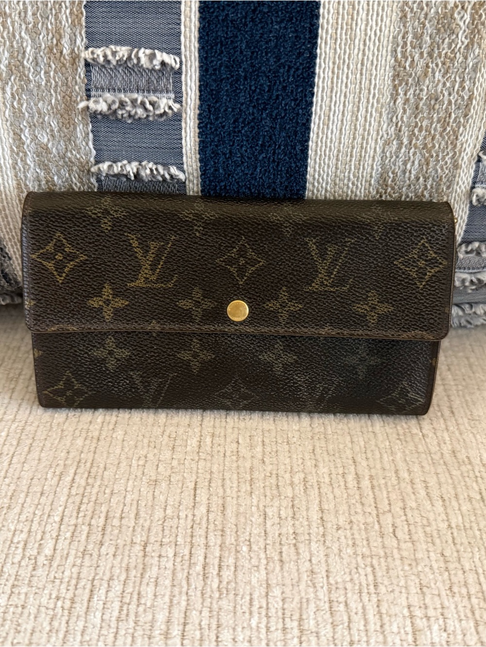 Louis Vuitton Monogram Canvas Sarah Wallet - Brown